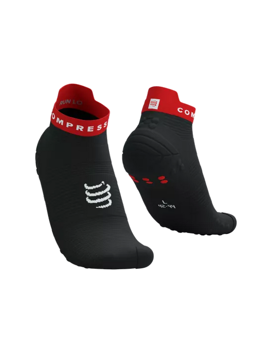 Compressport Unisex's Pro Racing Socks v4.0 Run Low - Black