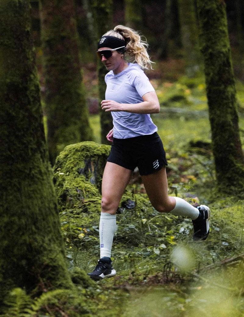 Compressport Unisex's R2 3.0 Calf Sleeves - Aqua/Jacaranda