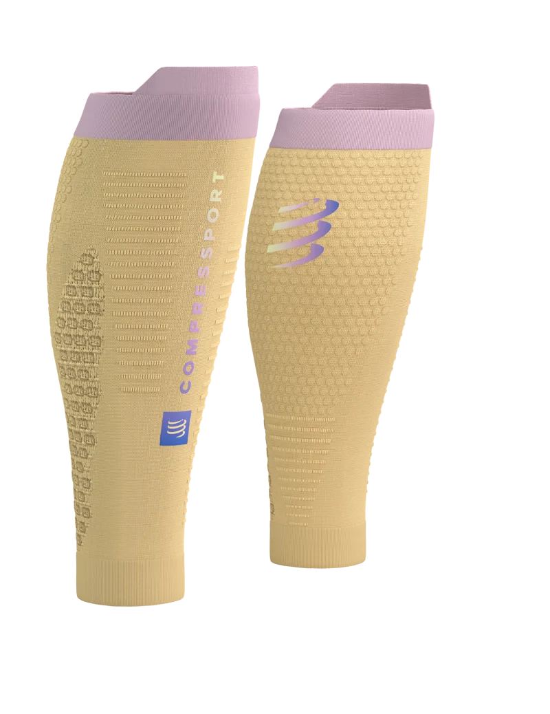 Compressport Unisex's R2 3.0 Calf Sleeves - Impala/Roseate