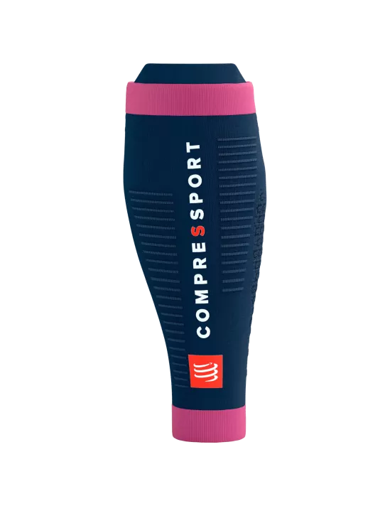 Compressport Unisex Calf Sleeve R2 3.0 - Mood Indigo/Magenta