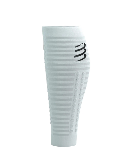 Compressport Unisex's R2 AERO Calf Sleeves - White/Black
