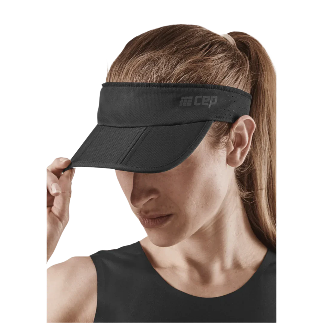 CEP Unisex's Run Foldable Visor - Black