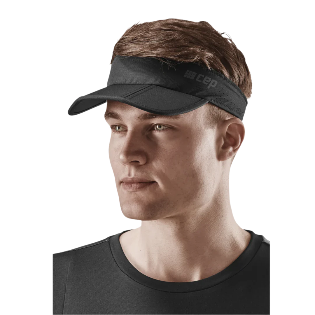 CEP Unisex's Run Foldable Visor - Black