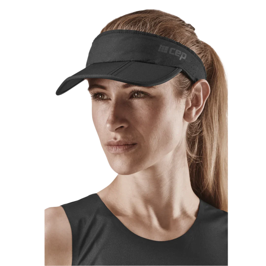 CEP Unisex's Run Foldable Visor - Black
