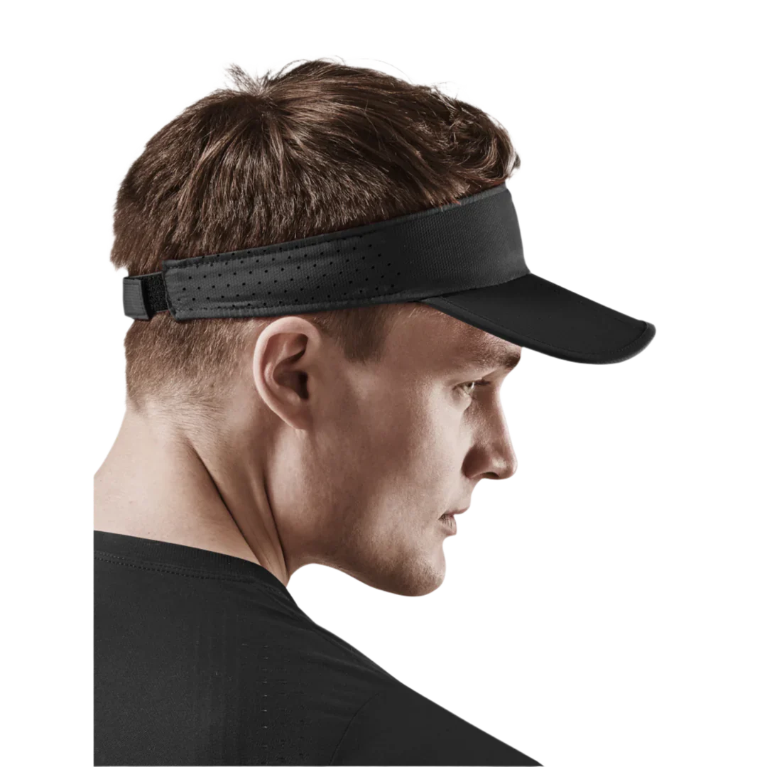 CEP Unisex's Run Foldable Visor - Black