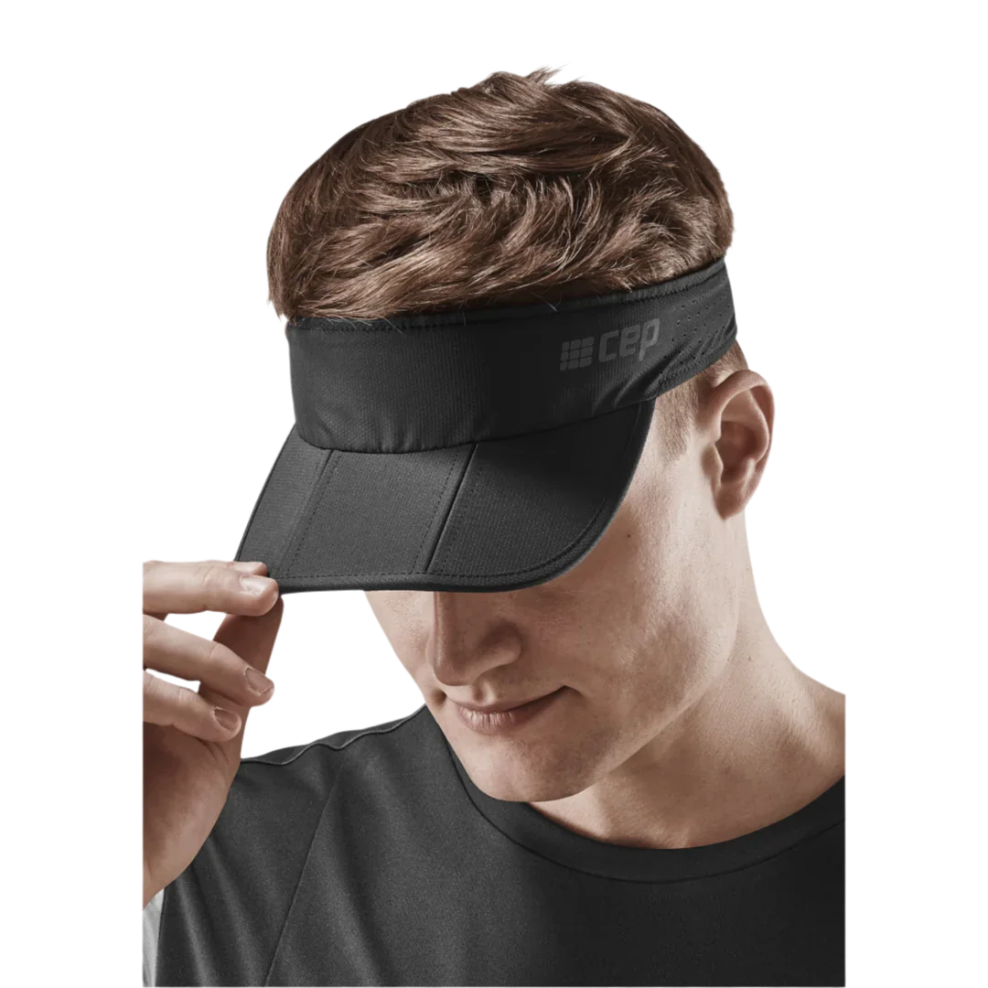 CEP Unisex's Run Foldable Visor - Black