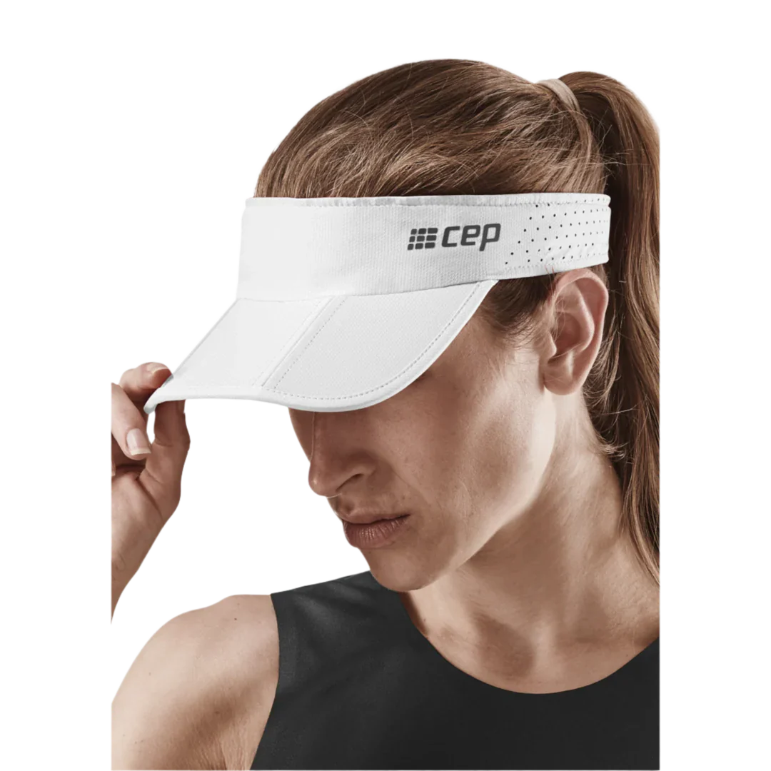 CEP Unisex's Run Foldable Visor - White