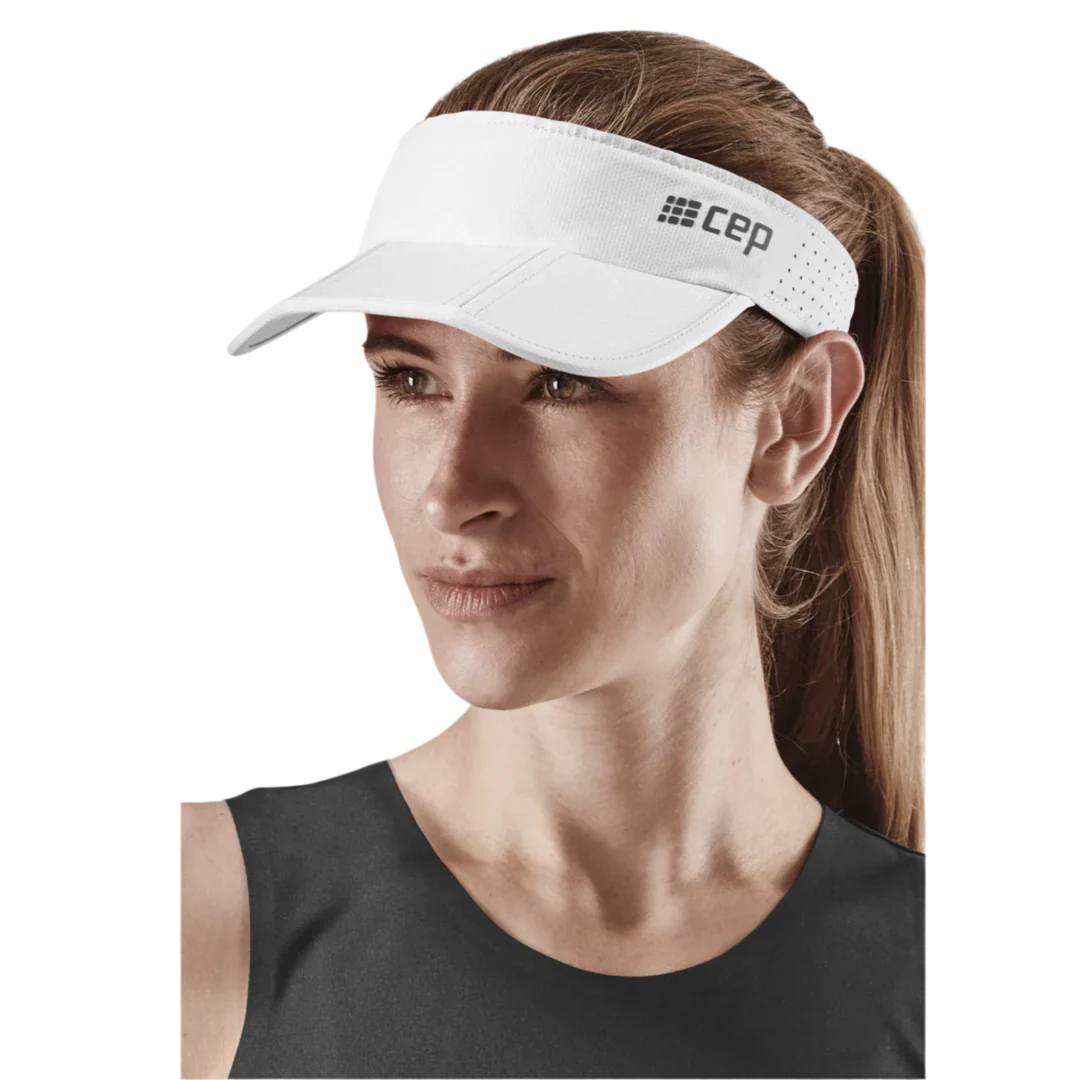 CEP Unisex's Run Foldable Visor - White