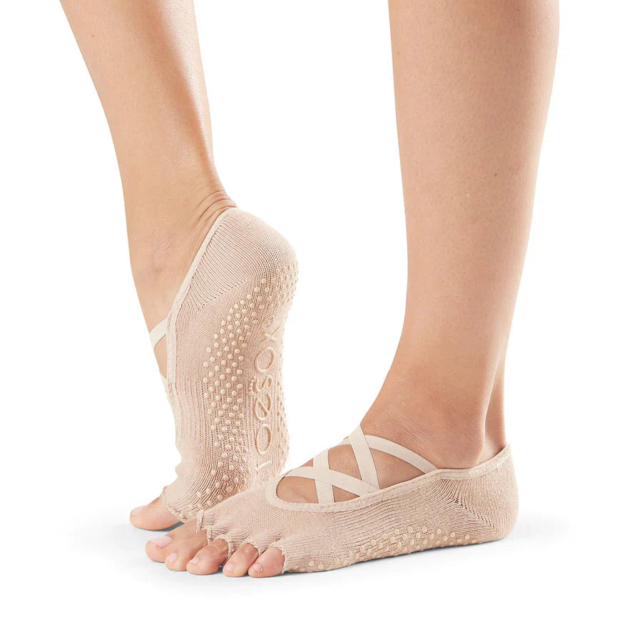 TOESOX Grip Half Toe Elle - Nude