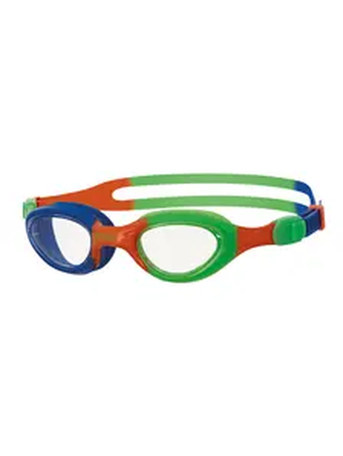 ZOGGS Kid Little Super Seal - Orange Green/Clear