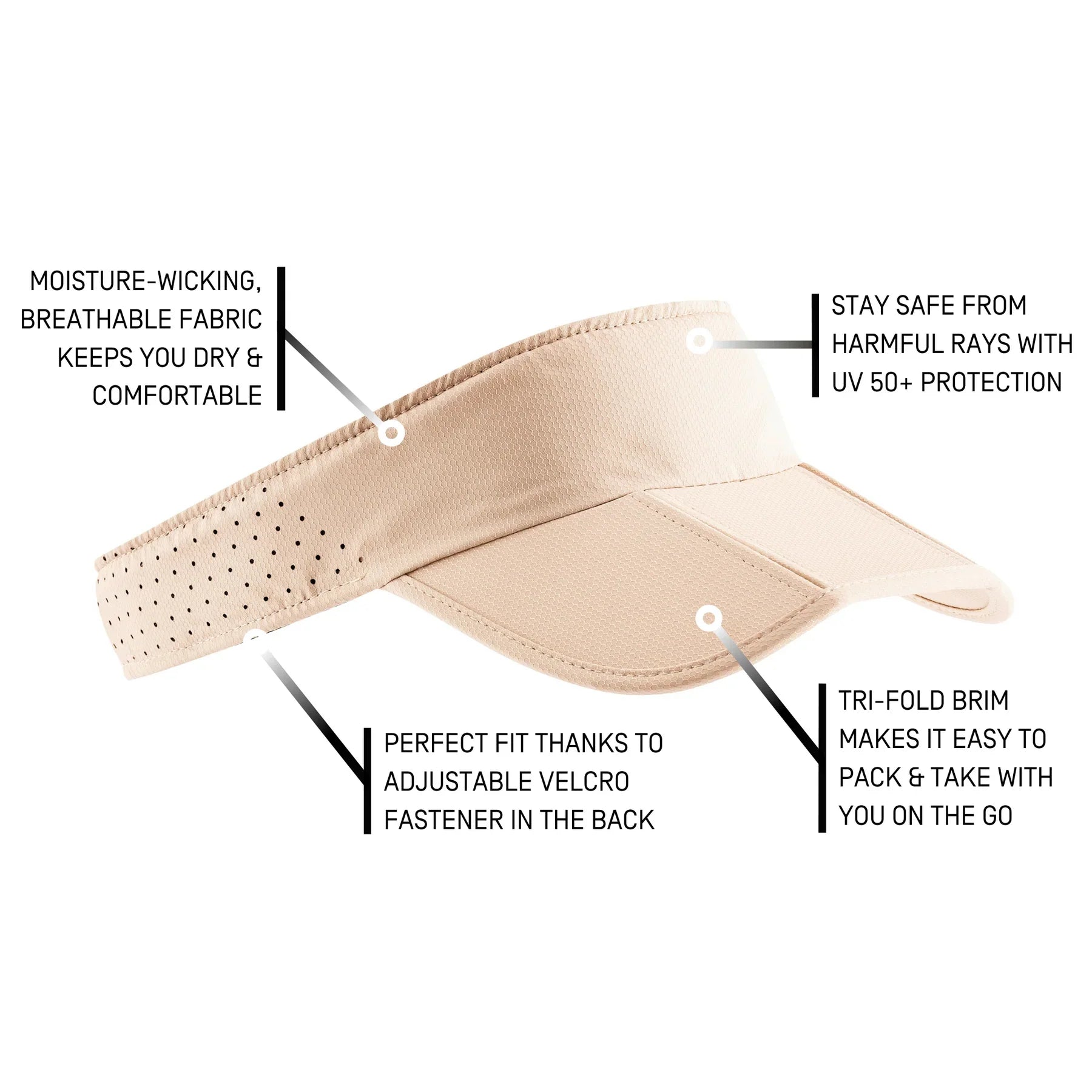 CEP Unisex's The Run Visor - Cream