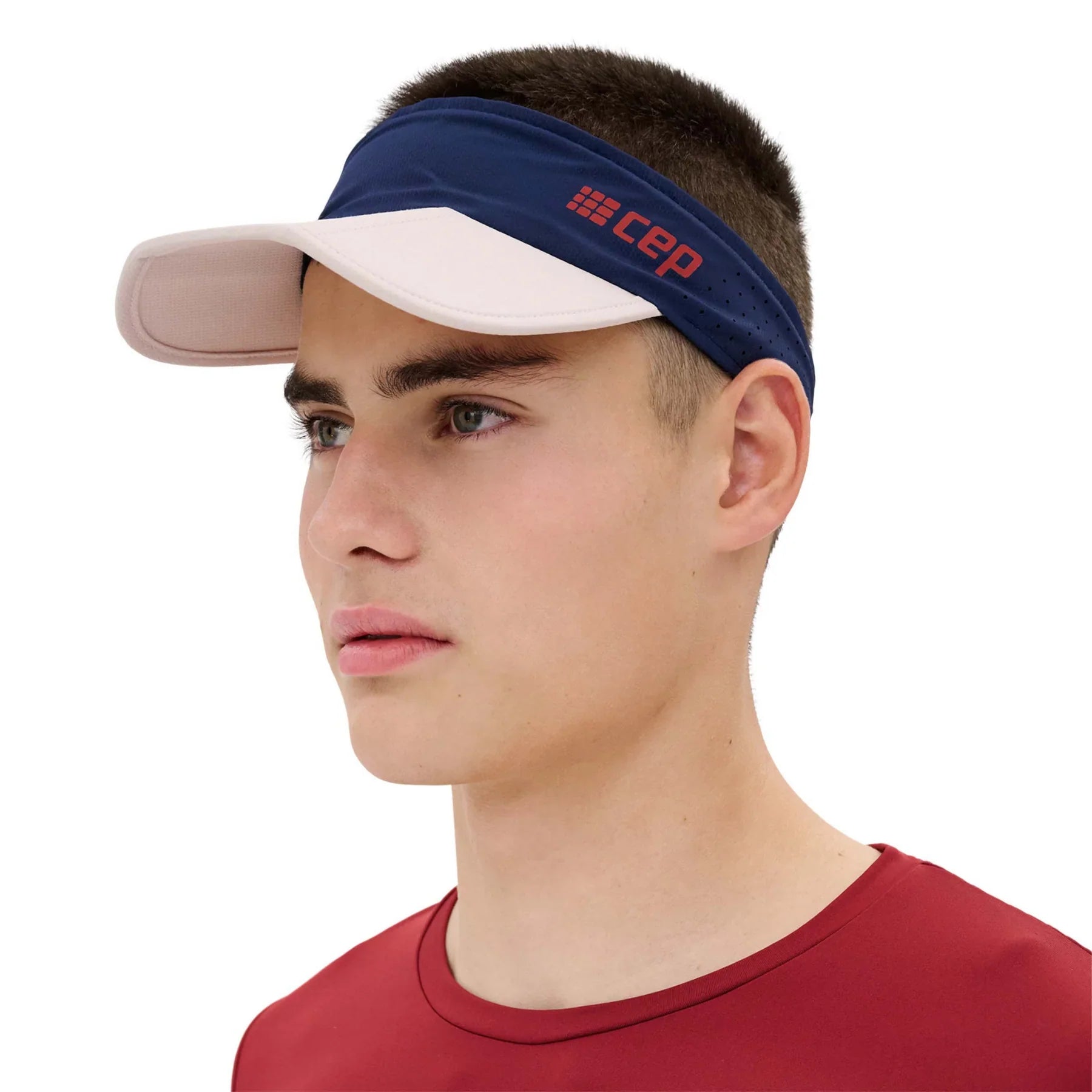CEP Unisex's The Run Visor - Dark Blue/Cream