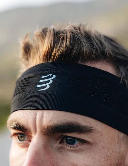 Compressport Unisex's Thin Headband On/Off - Black