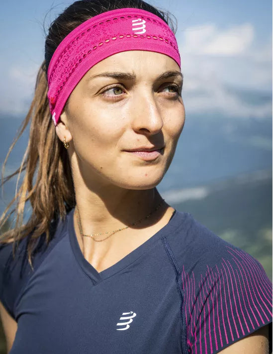 Compressport Unisex Thin Headband On/Off - Magenta