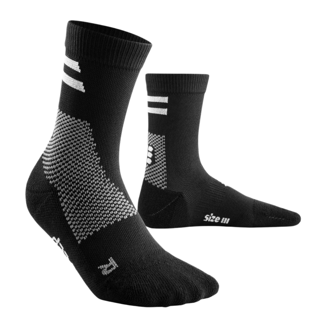 CEP Unisex's Training Socks Mid-Cut - Black