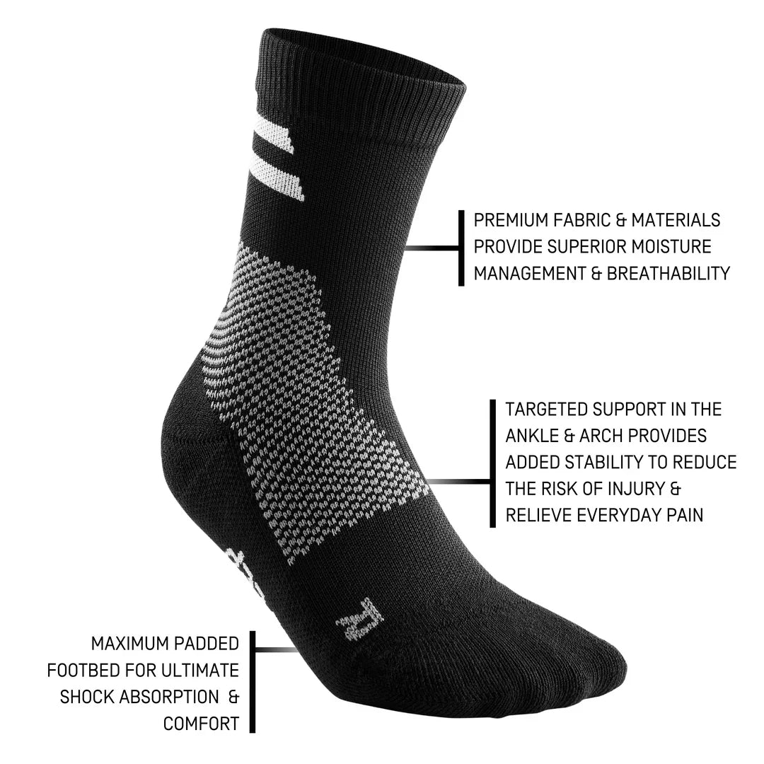 CEP Unisex's Training Socks Mid-Cut - Black