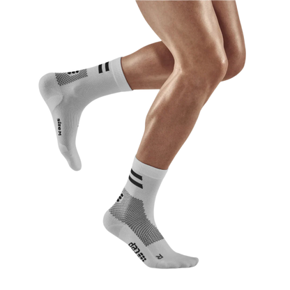 CEP Unisex's Training Socks Mid-Cut - White
