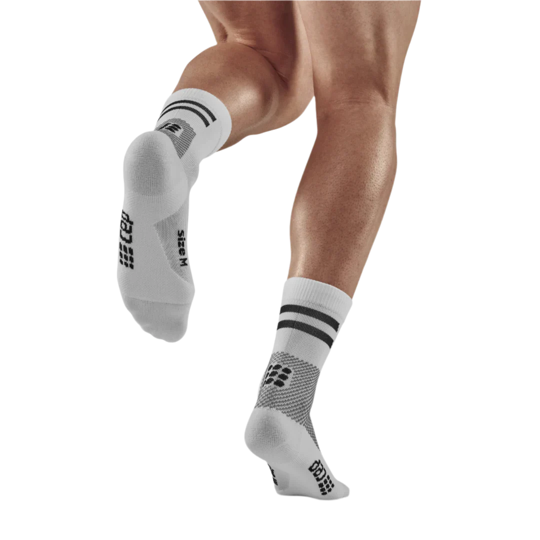 CEP Unisex's Training Socks Mid-Cut - White