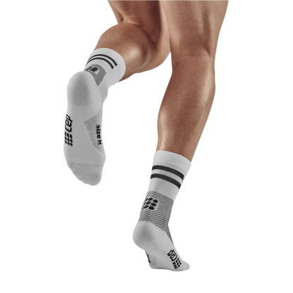CEP Unisex's Training Socks Mid-Cut - White