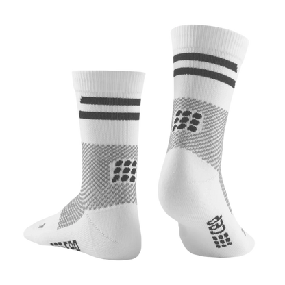 CEP Unisex's Training Socks Mid-Cut - White