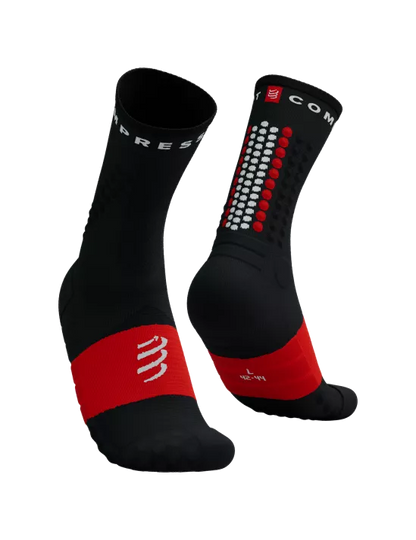 Compressport Unisex's Ultra Trail Sock v2.0 - Black/Red