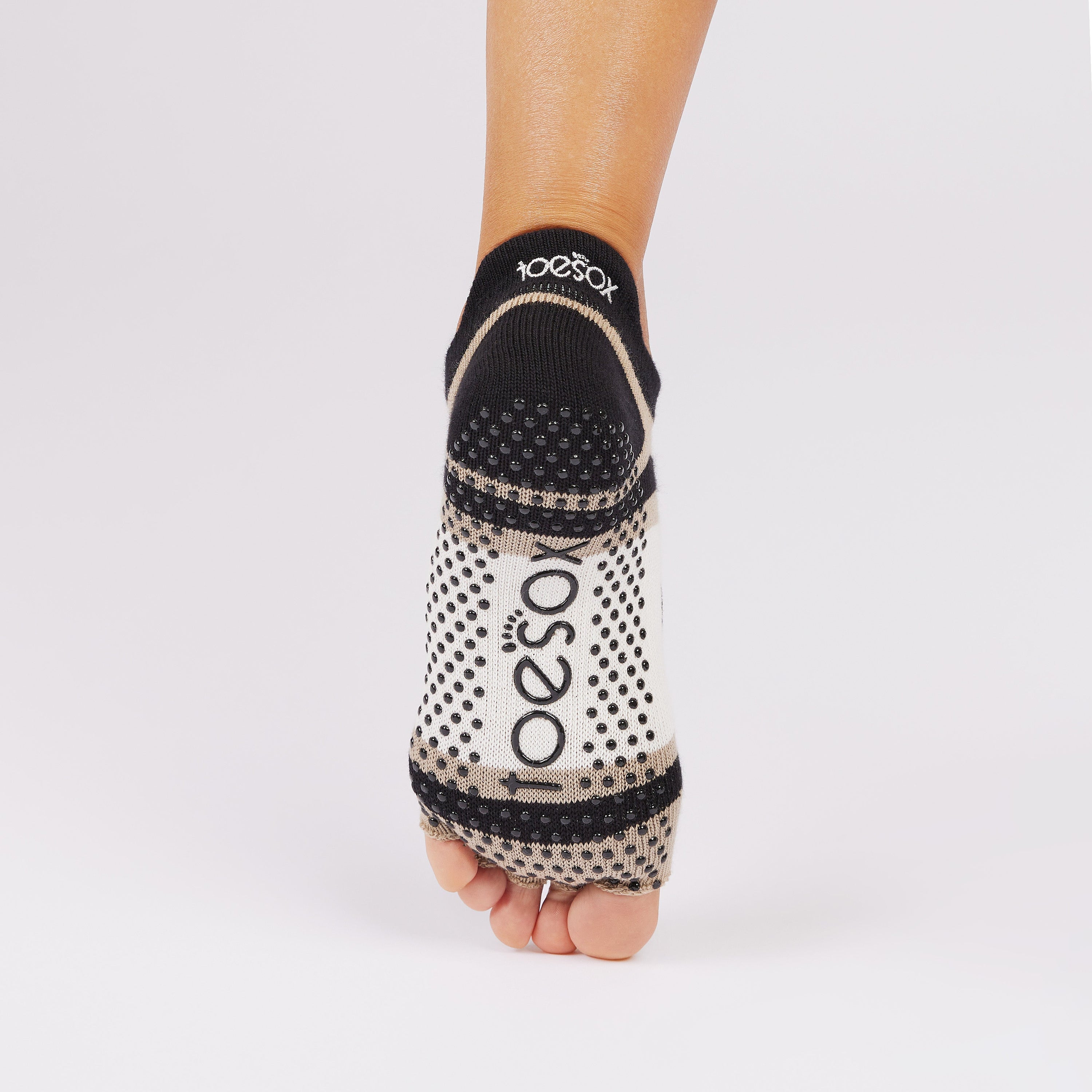 TOESOX Half Toe Bellarina - Shitake Stripe