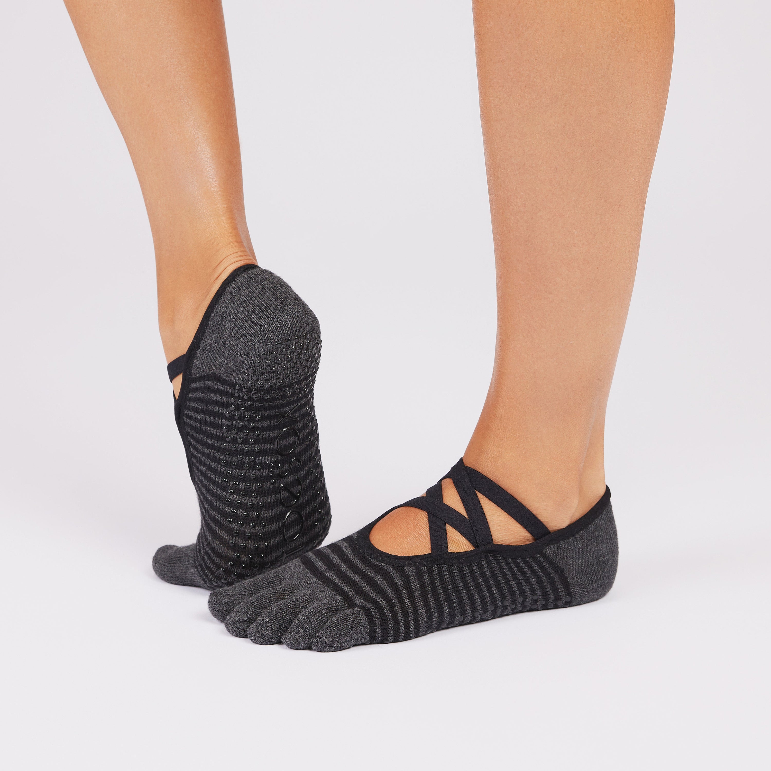 TOESOX Full Toe Elle - Midnight Stripe