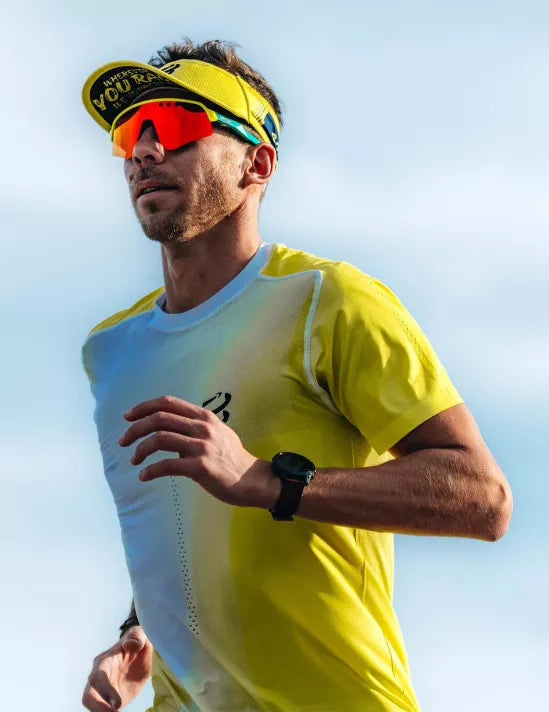 Compressport Unisex's Visor Ultralight - Dress Blues/Green Sheen