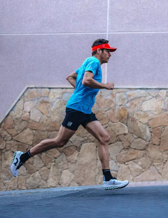 Compressport Unisex's Visor Ultralight - Samba/Core Red