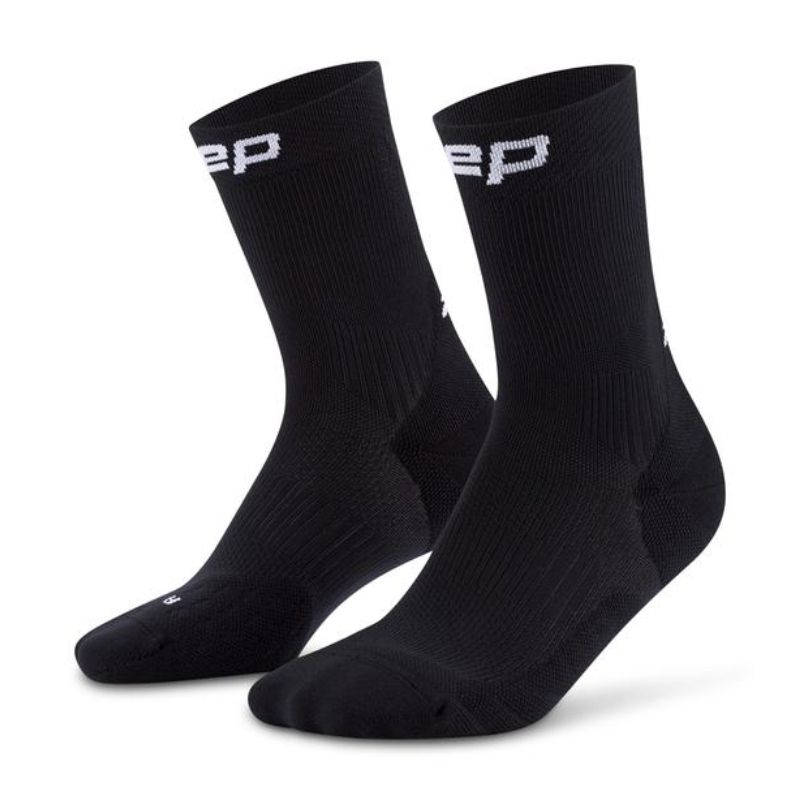 CEP Men's Run Socks Mid-Cut 5.0 - Black