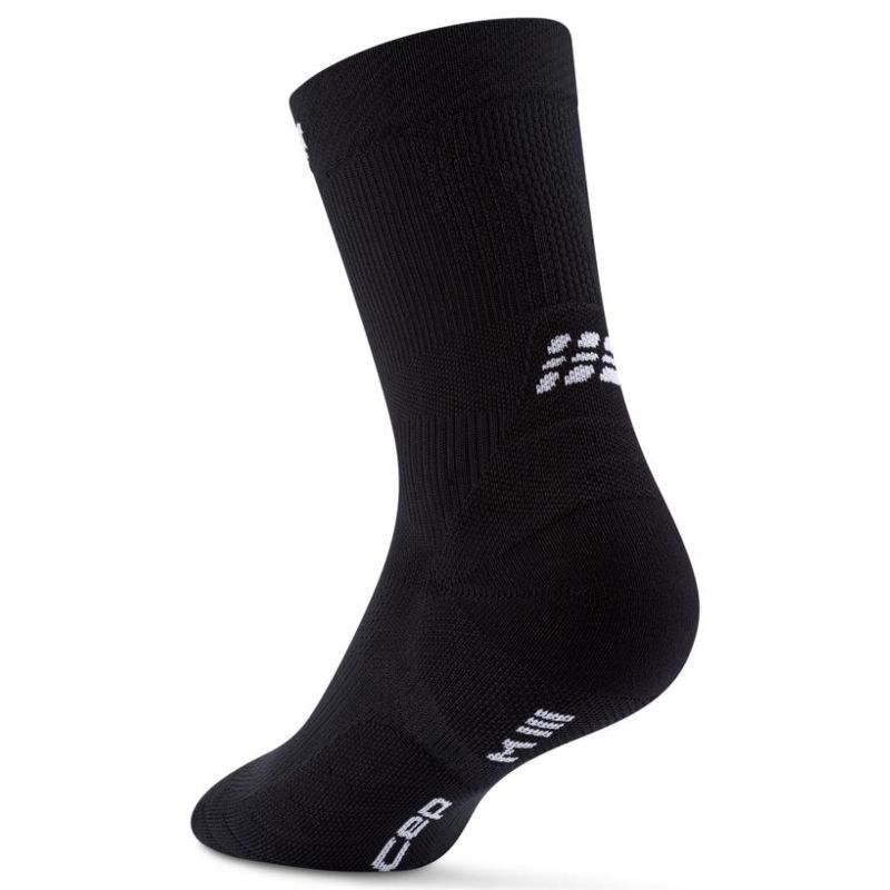 CEP Men's Run Socks Mid-Cut 5.0 - Black