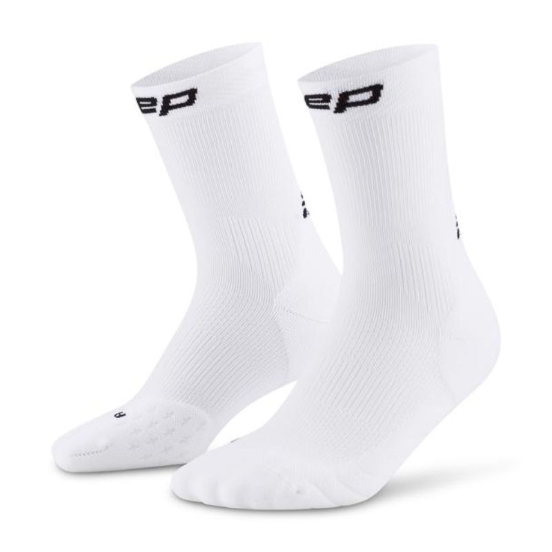 CEP Men's Run Socks Mid-Cut 5.0 - White