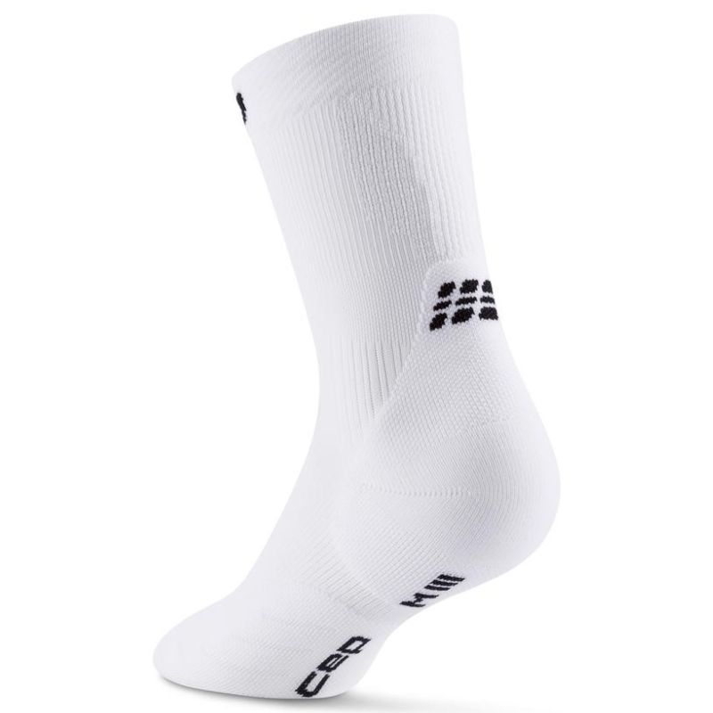 CEP Men's Run Socks Mid-Cut 5.0 - White