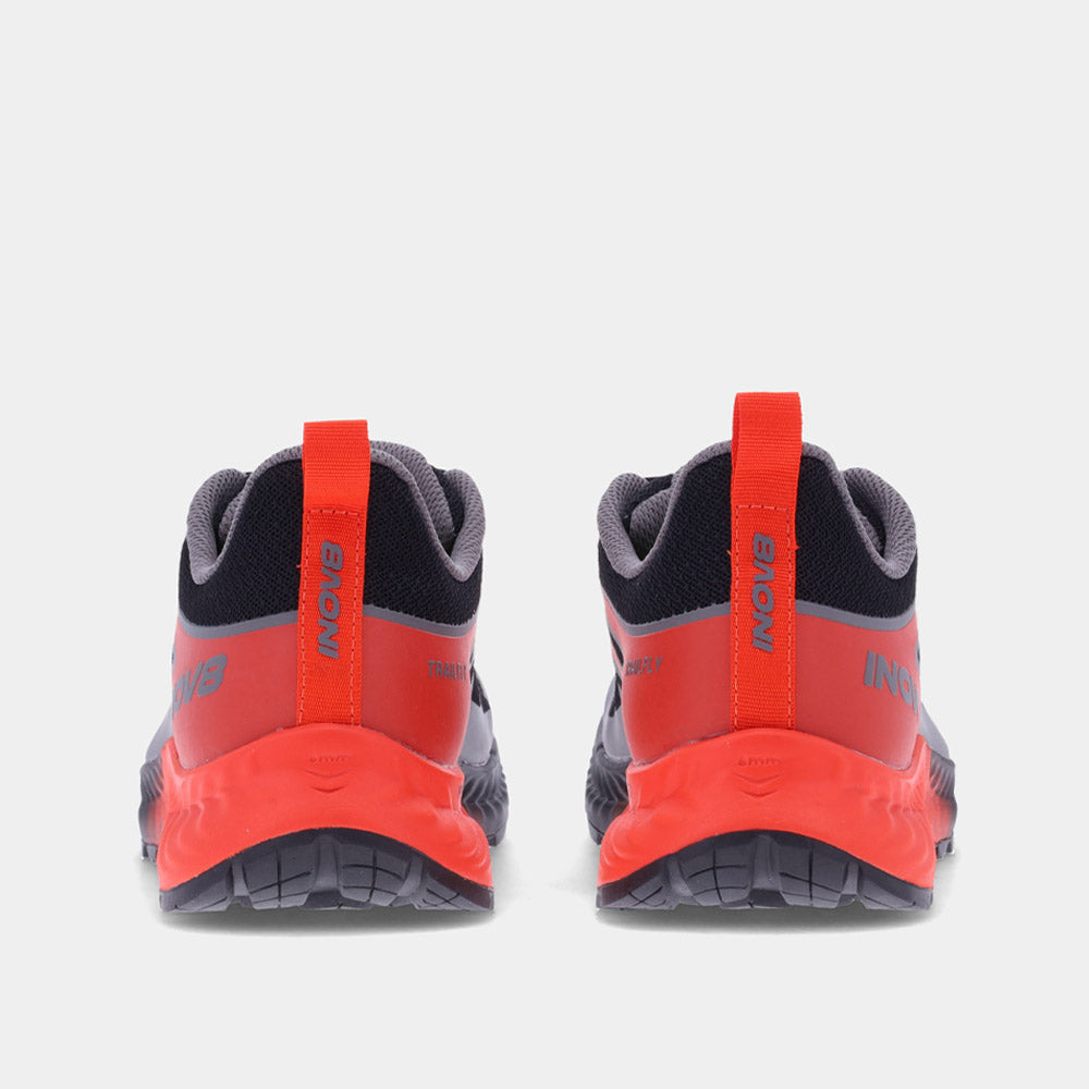 INOV8 Men's TrailFly (M) Wide - Black/Fiery Red/Dark Grey