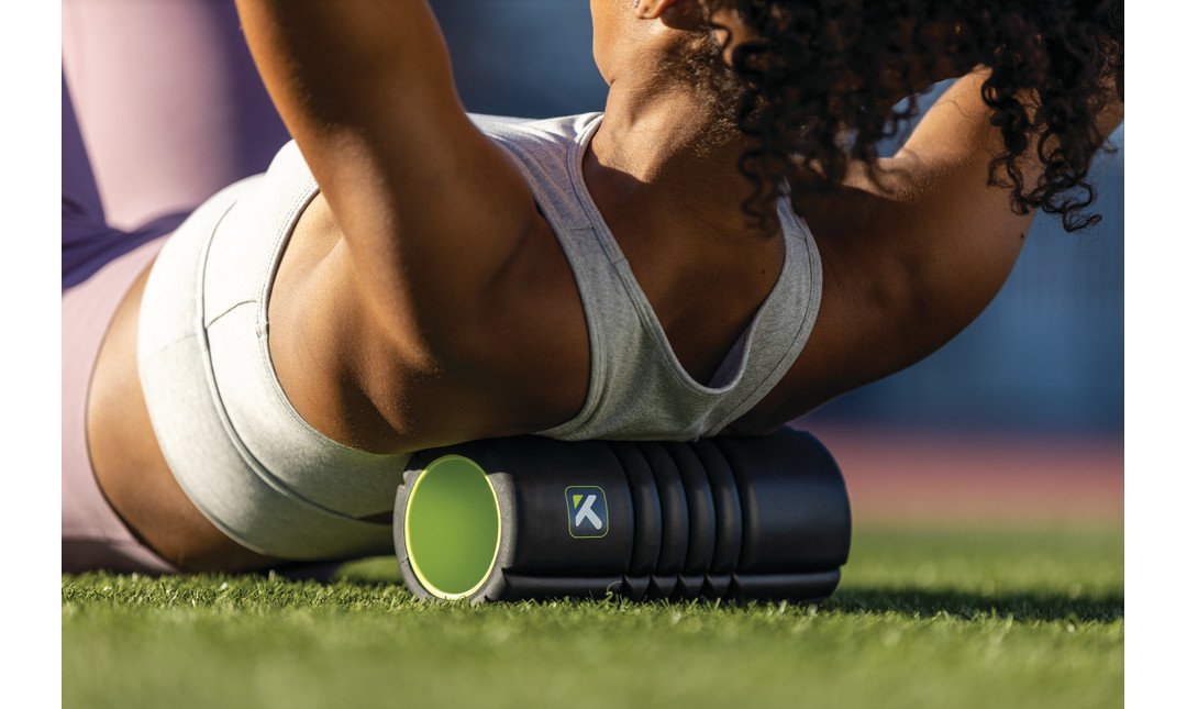 Trigger Point Grid Travel Foam Roller-BLACK
