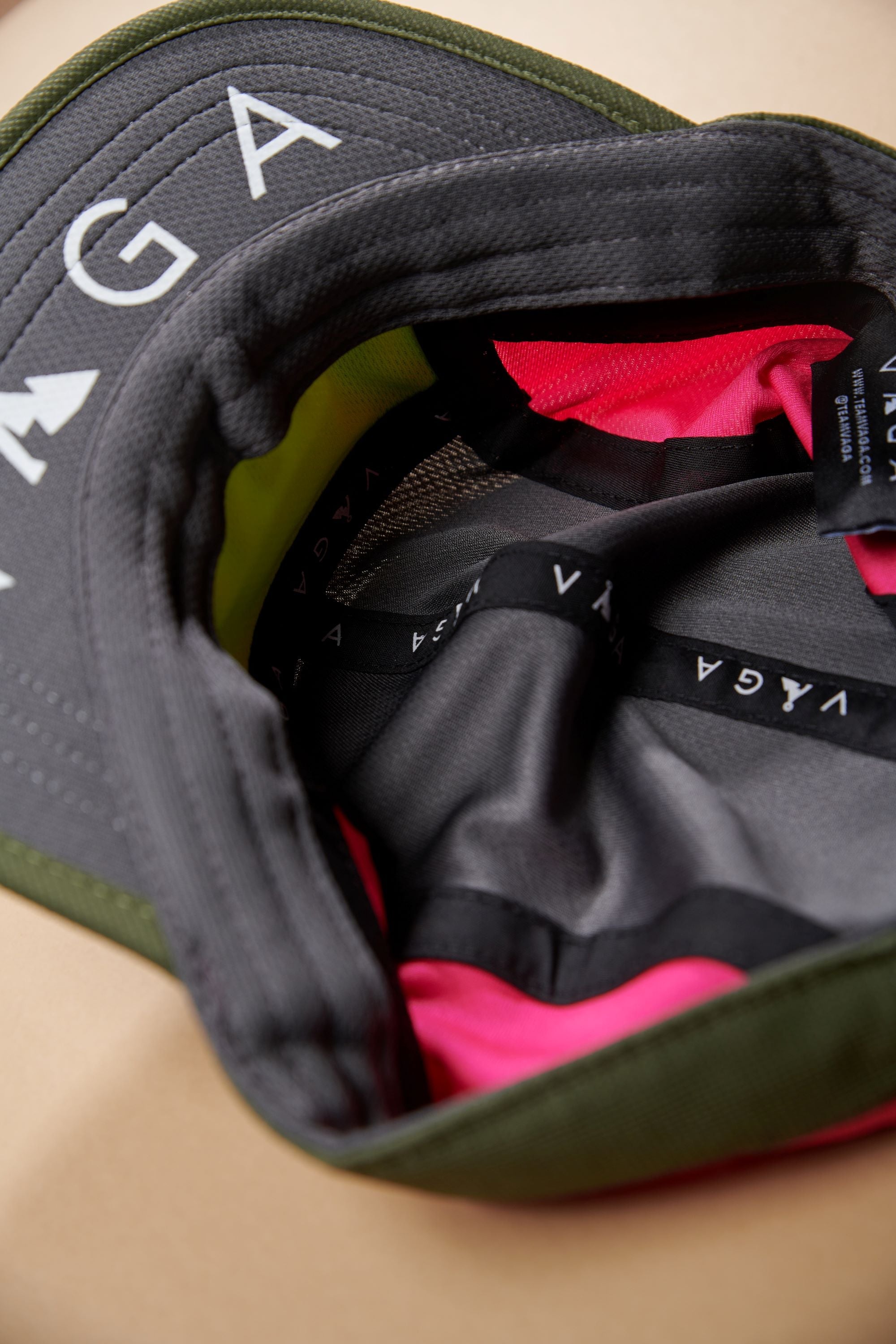 VAGA Club Cap - Mid Grey/Military Green/Neon Pink/Charcoal/Neon Yellow