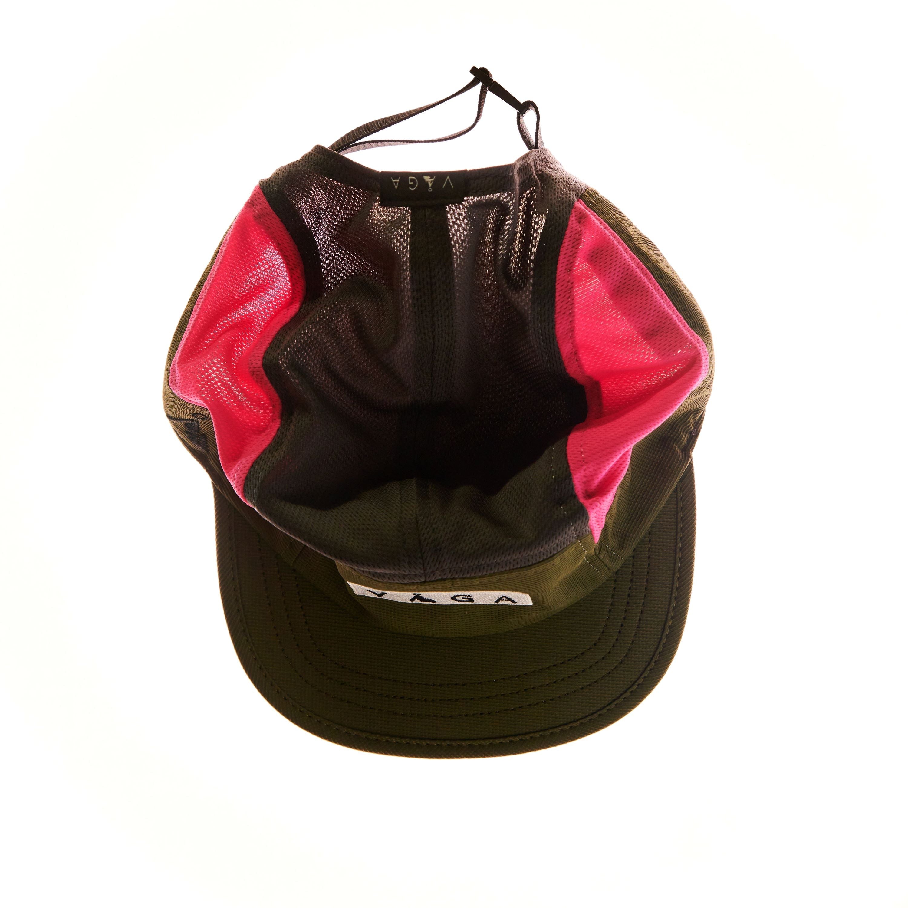 VAGA Club Cap - Mid Grey/Military Green/Neon Pink/Charcoal/Neon Yellow
