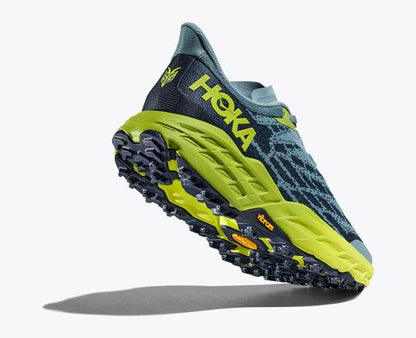 HOKA Men's Speedgoat 5 WIDE - Stone Blue/Dark Citron