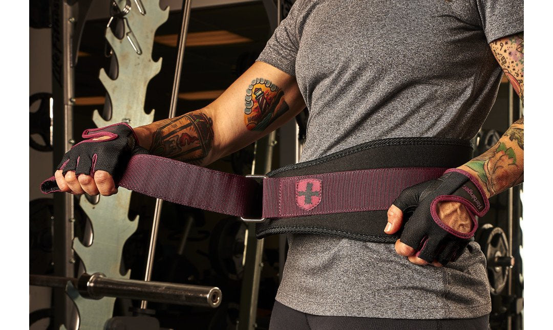 Harbinger Women's 5" Foam Core Belt- Black/Merlot