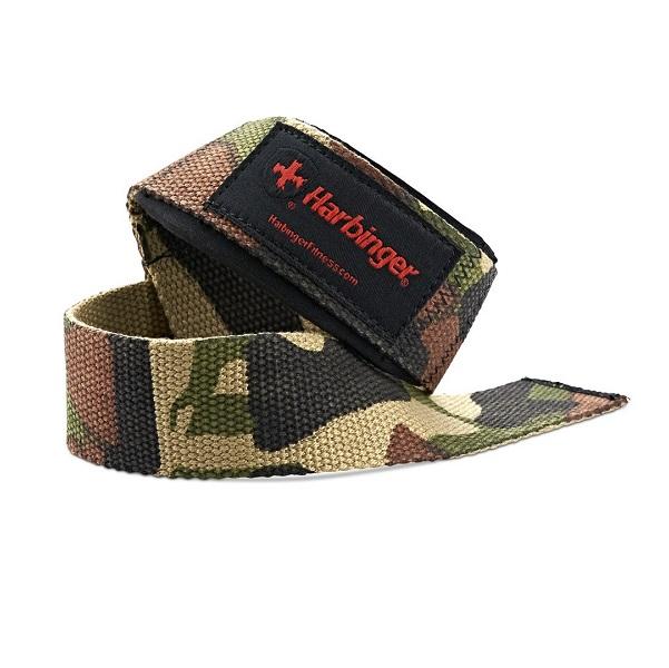 Harbinger Padded Cotton Lifting Straps 21.5"- Camo