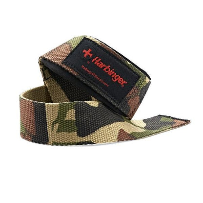 Harbinger Padded Cotton Lifting Straps 21.5"- Camo