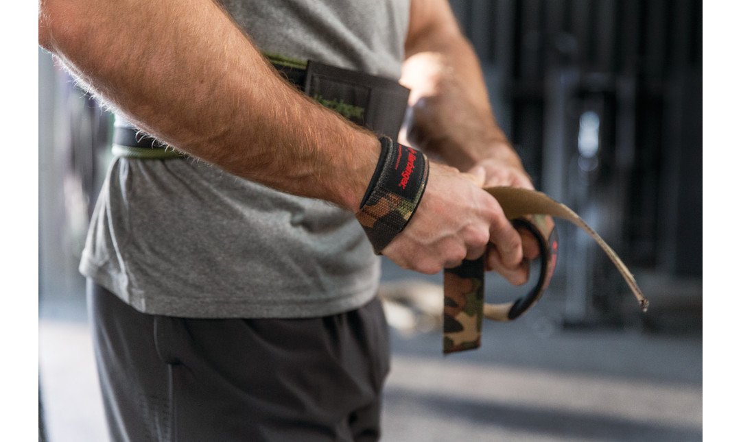 Harbinger Padded Cotton Lifting Straps 21.5"- Camo