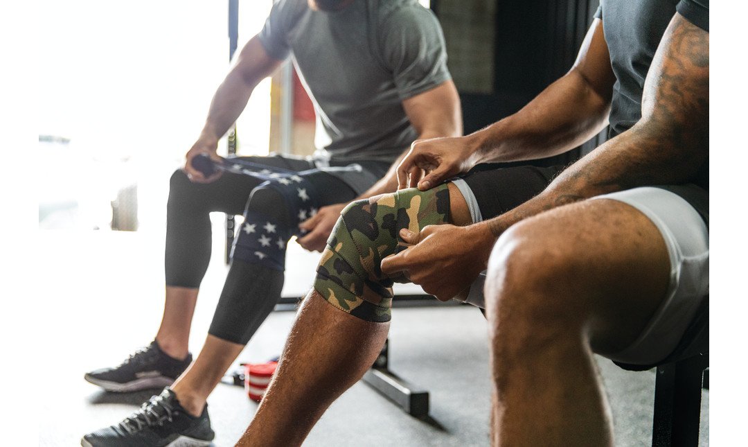 Harbinger Red Line Knee Wraps - Camo