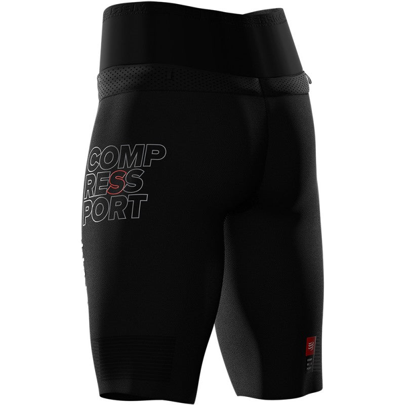 COMPRESSPORT UNISEX TRAIL RUNNING UNDER CONTROL SHORT - BLACK