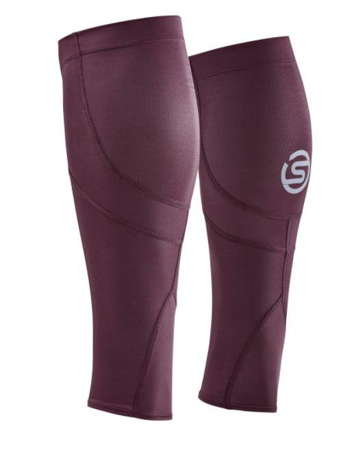 Skins Unisex's Calf Sleeves 3-Series - Burgundy