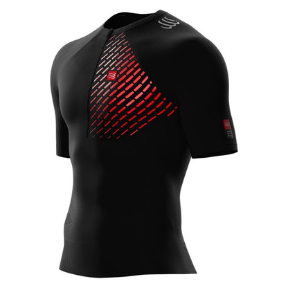 COMPRESSPORT UNISEX TRAIL RUNNING POSTURAL SS TOP - BLACK