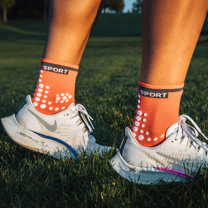 COMPRESSPORT PRO RACING SOCKS V3.0 RUN HIGH CORAL