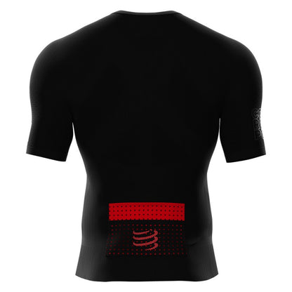 COMPRESSPORT UNISEX TRAIL RUNNING POSTURAL SS TOP - BLACK