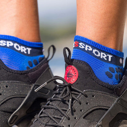 COMPRESSPORT PRO RACING SOCKS V3.0 RUN LOW BLUE LOLITE