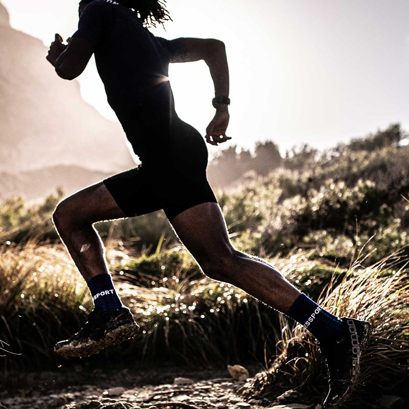 COMPRESSPORT ULTRA TRAIL SOCKS - BLUE MELANGE
